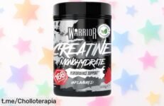 Creatina monohidratada en polvo Warrior: ¡Potencia tus entrenos con 3 g de pura fuerza y a un precio regalado que no puedes dejar pasar!