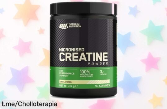 Creatina monohidrato en polvo Optimum Nutrition para potenciar tu energía y fuerza, chollazo a precio loco que no te puedes perder ¡Hazlo tuyo ya!