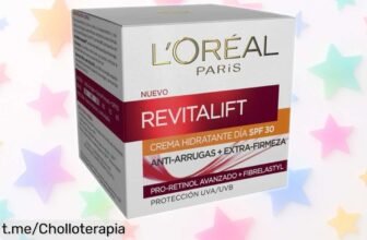 Crema hidratante de día L'Oréal Revitalift con SPF 30: ofertón para proteger e hidratar tu piel, ¡no pierdas esta ocasión y luce radiante hoy mismo!