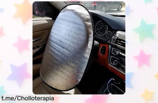 Cubierta parasol para volante HINAA que protege del sol y evita el desgaste, un ofertón que no querrás dejar pasar ¡renueva tu coche ahora mismo!