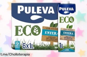 Deliciosa leche entera ecológica Puleva en pack de 6 litros, ahora a un precio regalado que te cuida y energiza; ¡no dejes pasar este chollazo!