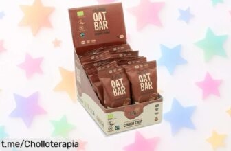 Deliciosas barritas de avena Iswari con chocolate a un precio loco, ¡disfruta energía real y fibra para todo el día sin azúcares refinados! No te quedes sin probar este chollazo.