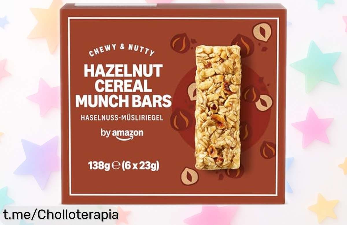 Deliciosas barritas de cereales con avellanas tostadas by Amazon, pack de 6 unidades a un precio regalado que no querrás dejar pasar ¡Prueba el saborazo desde Alemania ya!