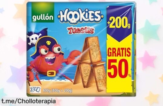 Deliciosas galletas Gullón Hookies Tuestis de 600g, un snack jugoso que no podrás dejar pasar por su precio escándalo ¡Te las vas a comer todas y más!
