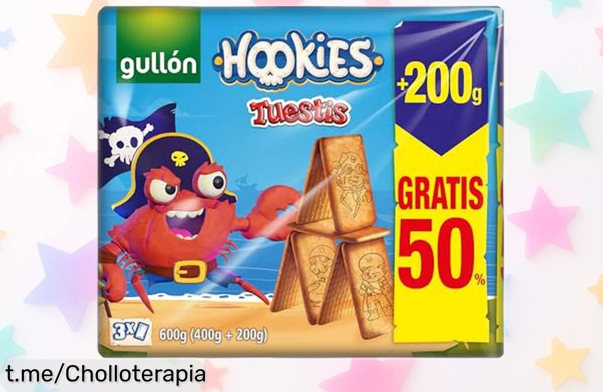 Deliciosas galletas Gullón Hookies Tuestis de 600g, un snack jugoso que no podrás dejar pasar por su precio escándalo ¡Te las vas a comer todas y más!
