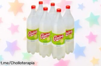 Delicioso pack de 6 botellas de La Casera Limón, refresco con gas y sin azúcares - ¡hazte con este ofertón que no verás otros iguales!