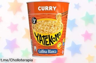 Deliciosos fideos orientales Yatekomo Curry de Gallina Blanca, ¡preparados en 3 minutos y a un precio que te dejará boquiabierto!