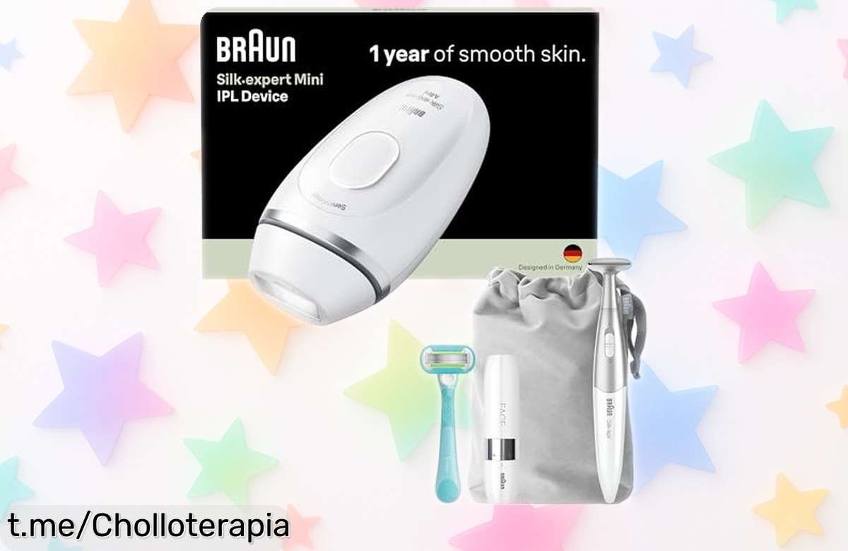 Depiladora de luz pulsada Braun Silk·expert Mini PL1115 a precio loco: reduce el vello y ahorra mucho dinero, ¡aprovéchala antes de que se agote!