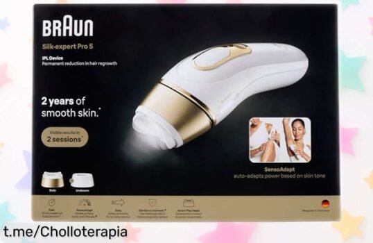 Depiladora láser Braun IPL Seda Inteligente Expert Pro 5: ofertón inesperado para piel suave y sin vello hasta dos años, ¡aprovéchalo antes de que se agote!
