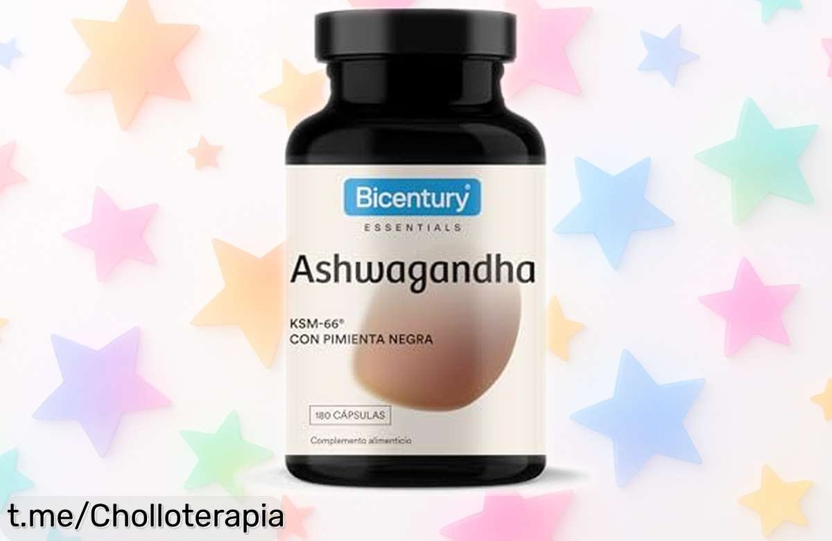 Descubre el ashwagandha Bicentury 625mg con pimienta negra, ¡potente y a un precio increíble! Aprovecha este chollo de 180 cápsulas para sentirte mejor ya.