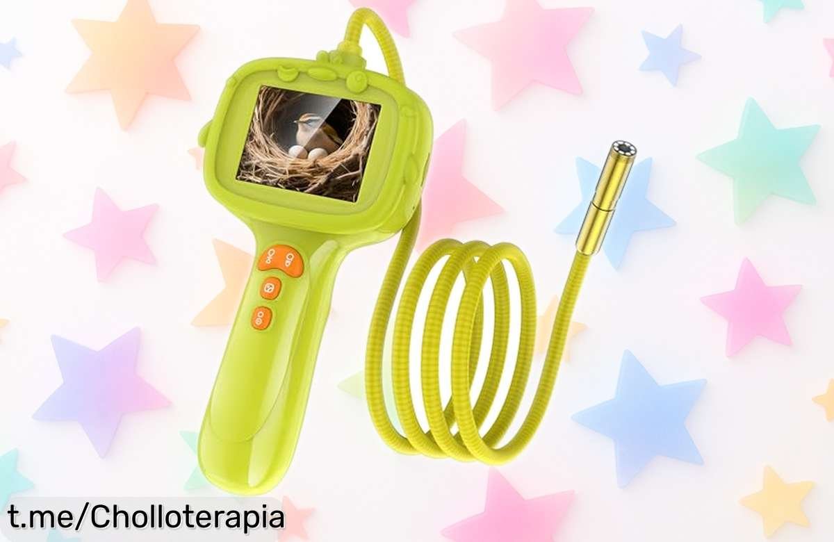 Descubre el endoscopio infantil con cámara y luz, regalo educativo ideal que despierta la curiosidad y está a un precio rebajado ¡Aprovecha este chollazo para los peques!