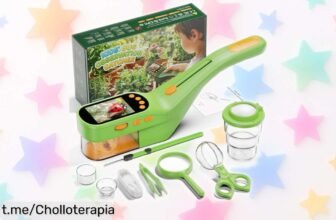 Descubre el fascinante microscopio para niños ASPOVEN y deja que los pequeños exploradores capturen la naturaleza a un precio de locura, ¡no te lo pierdas!