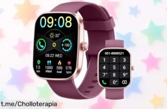 Descubre el impresionante reloj inteligente para hombre y mujer con pantalla grande, ¡llamadas por Bluetooth y más de 100 modos deportivos a un precio nunca visto!