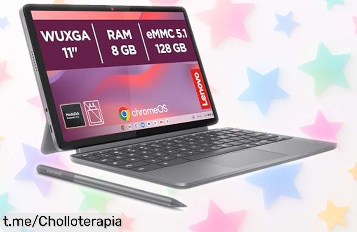 Descubre el increíble Chromebook 2 en 1 Lenovo Duet Gen 911, pantalla táctil y lápiz incluido; ¡precios locos y funciones que te dejarán sin aliento! No dejes escapar esta oportunidad única.