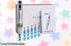 Descubre el microneedling pen Dr.Pen M8S con 6 cartuchos para rejuvenecer tu piel en casa, ¡a un precio increíble que no querrás dejar pasar!