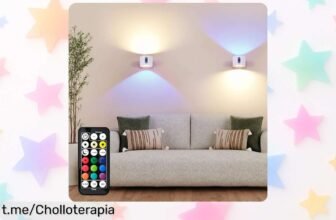 Descubre el ofertón de pack de 2 lámparas LED RGB LuminexDesigns AURI WL01, ¡ilumina tus momentos y dale vida a tu hogar ya mismo!