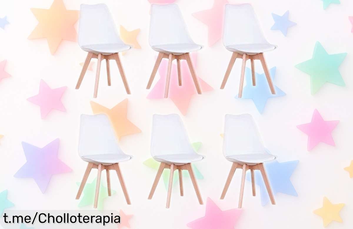 Descubre el pack de 6 sillas de comedor GrandCA HOME, un ofertón que hará brillar tu hogar; ¡no te quedes sin ellas o perderás esta mega oportunidad!