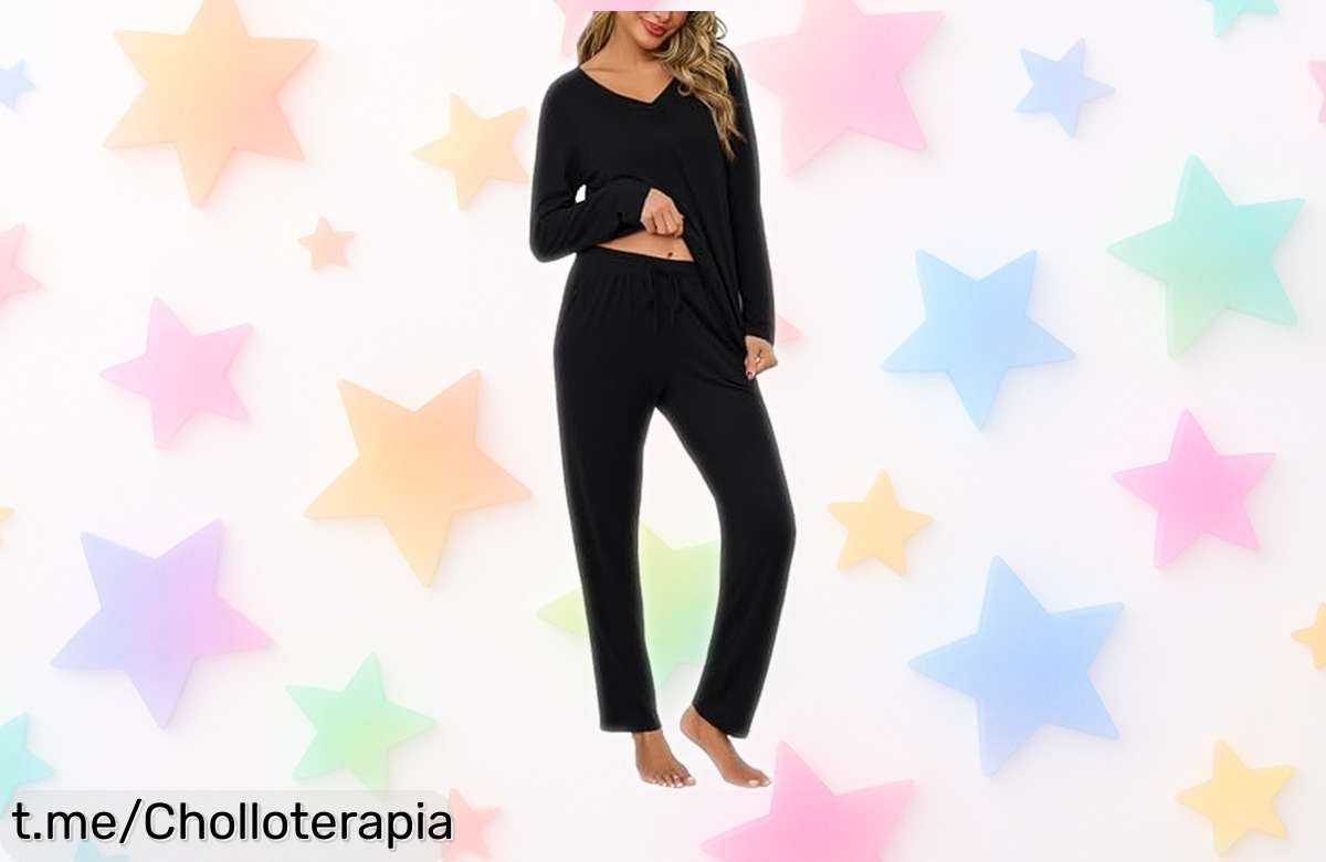 Descubre el pijama largo de algodón Bresdk que combina comodidad y estilo, ideal para tus momentos en casa ¡no te lo pierdas!