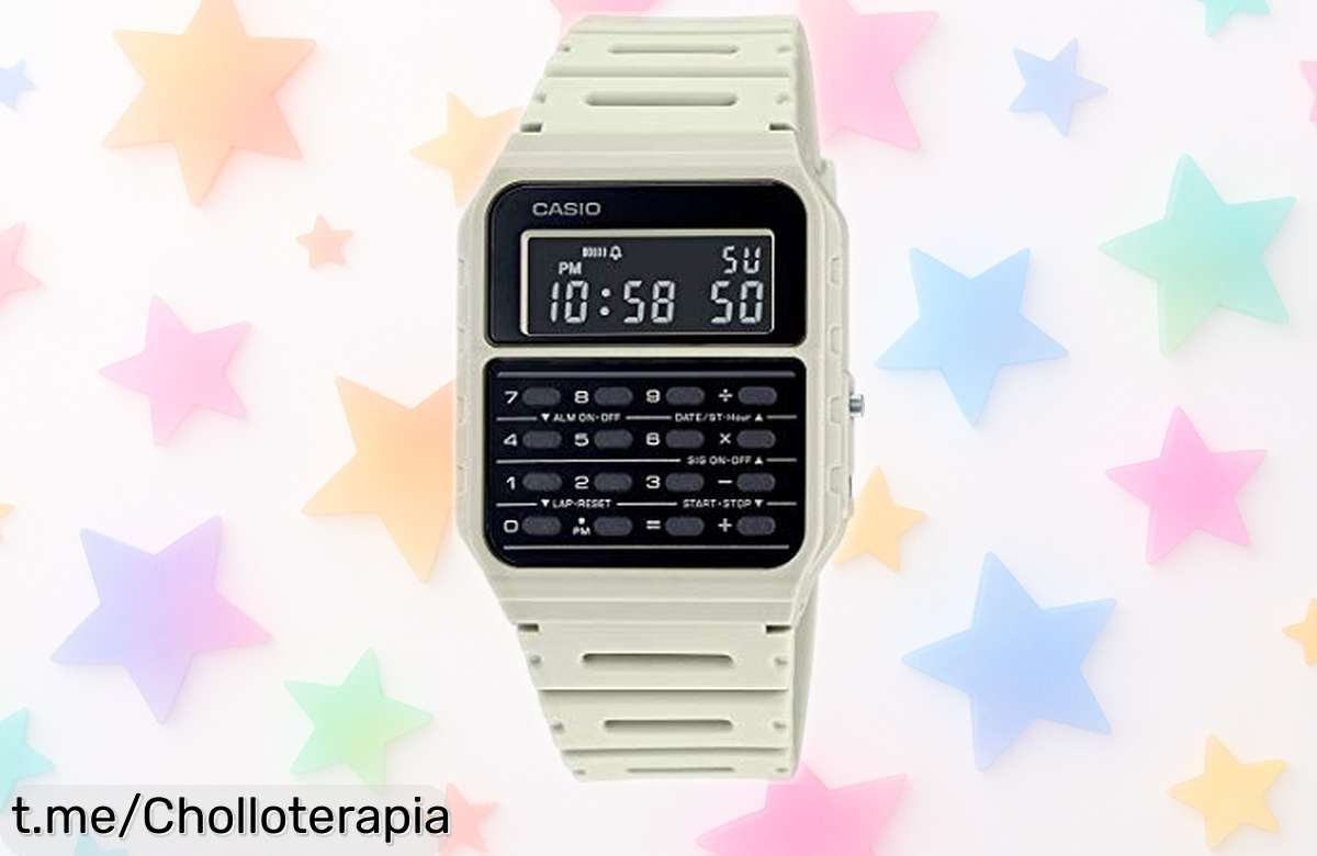 Descubre el reloj calculadora Casio vintage CA53W1, un diseño retro que te hará brillar y calcular con estilo por un precio rebajado ¡no dejes pasar esta oportunidad única!