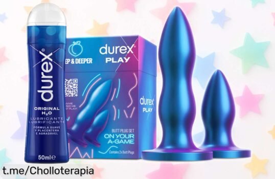 Descubre el set de plugs anales Durex DEEP & DEEPER a un precio regalado, ¡disponibles en dos tamaños para que disfrutes sin límites y lleves la diversión contigo!