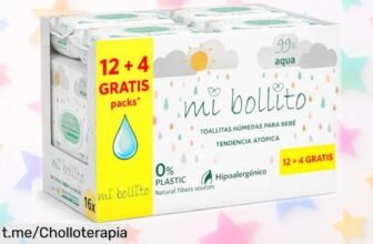Descubre el super chollo de toallitas para bebé Mi Bollito: ¡960 unidades suaves y seguras que cuidan la piel de tu pequeño! Aprovecha este ofertón ahora, tus momentos felices te lo agradecerán.