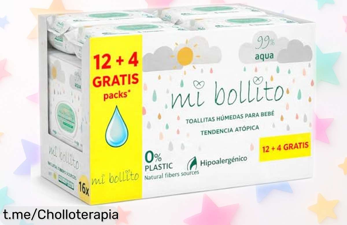Descubre el super chollo de toallitas para bebé Mi Bollito: ¡960 unidades suaves y seguras que cuidan la piel de tu pequeño! Aprovecha este ofertón ahora, tus momentos felices te lo agradecerán.