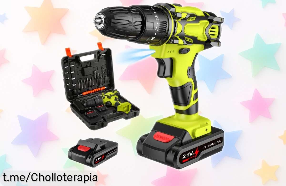 Descubre el taladro eléctrico inalámbrico 3 en 1 de 21V a un precio loco, perfecto para tus reparaciones caseras: ¡no dejes pasar esta oportunidad única y haz que cada tarea sea sencilla!