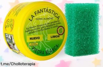 Descubre la asombrosa arcilla de limpieza multiusos La Fantástica Piedra Blanca con esponja gratis: ¡ofertón irrepetible para brillar tu cocina y baño!