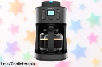 Descubre la cafetera de goteo Cecotec Coffee 66 Grind & Drop que muele y prepara hasta 12 tazas de café intenso en un minuto, una oportunidad que no querrás dejar pasar.