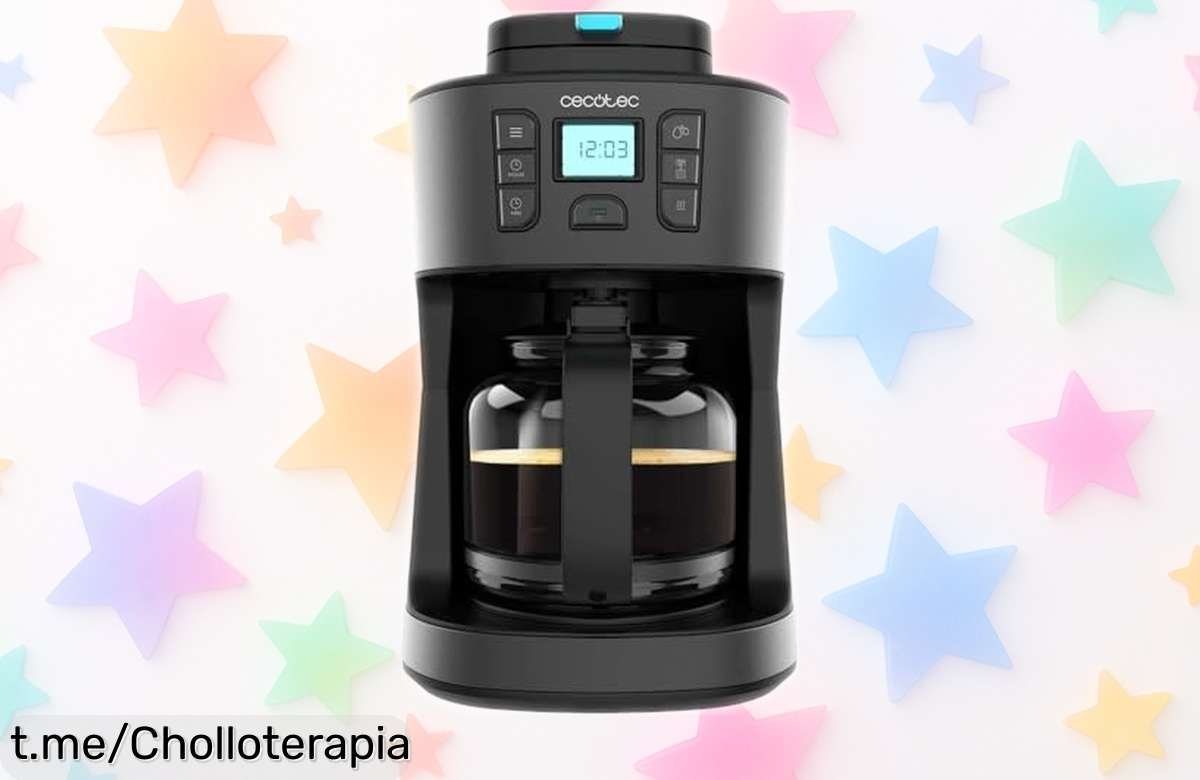 Descubre la cafetera de goteo Cecotec Coffee 66 Grind & Drop que muele y prepara hasta 12 tazas de café intenso en un minuto, una oportunidad que no querrás dejar pasar.