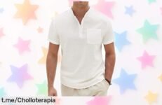 Descubre la frescura de la camisa Xnova en algodón y lino, un ofertón a precio locos que no puedes dejar escapar para tus planes sin agobios.