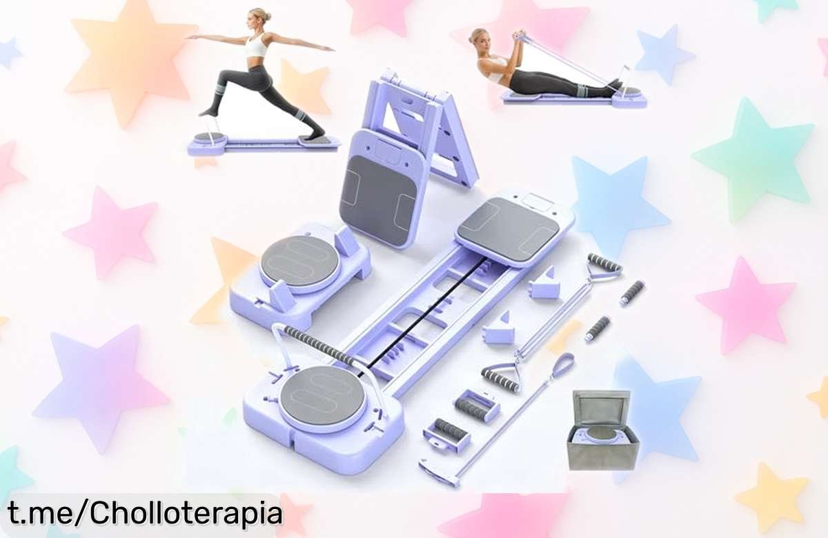 Descubre la increíble tabla Pilates Reformer SOFTHOM 8 en 1 que se pliega en un segundo, ¡un ofertón que transforma tu entrenamiento y no querrás dejar escapar!