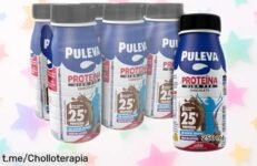 Descubre la leche alta en proteínas Puleva Proteína High Pro Chocolate, ideal para recuperar músculo rápido y sin azúcares añadidos; ¡esta oferta está a un precio increíble!