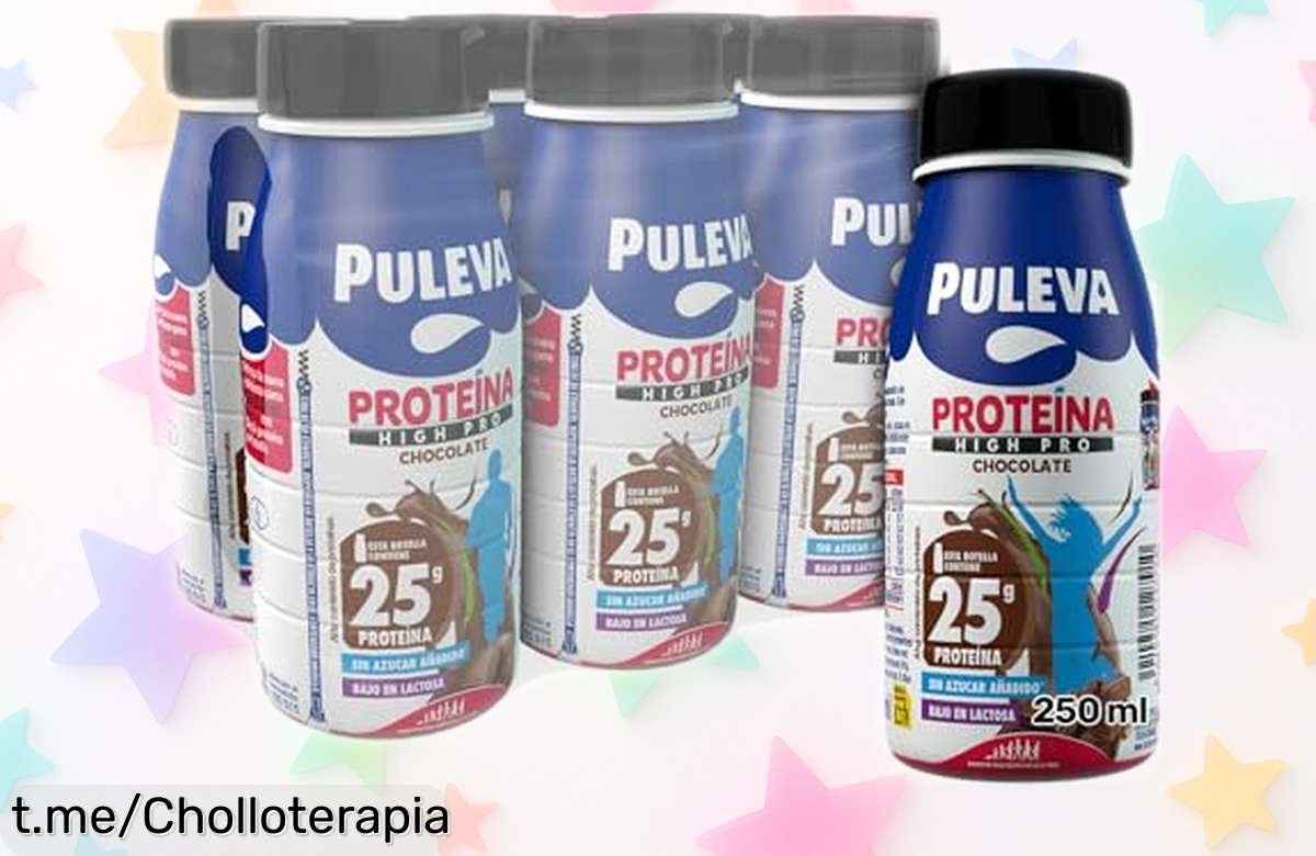 Descubre la leche alta en proteínas Puleva Proteína High Pro Chocolate, ideal para recuperar músculo rápido y sin azúcares añadidos; ¡esta oferta está a un precio increíble!