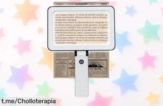 Descubre la lupa de lectura Bonna, deslumbrante ofertón con luz y aumento ajustable: no te pierdas letras pequeñas nunca más. ¡Compra ya y dale un empujón a tu lectura!