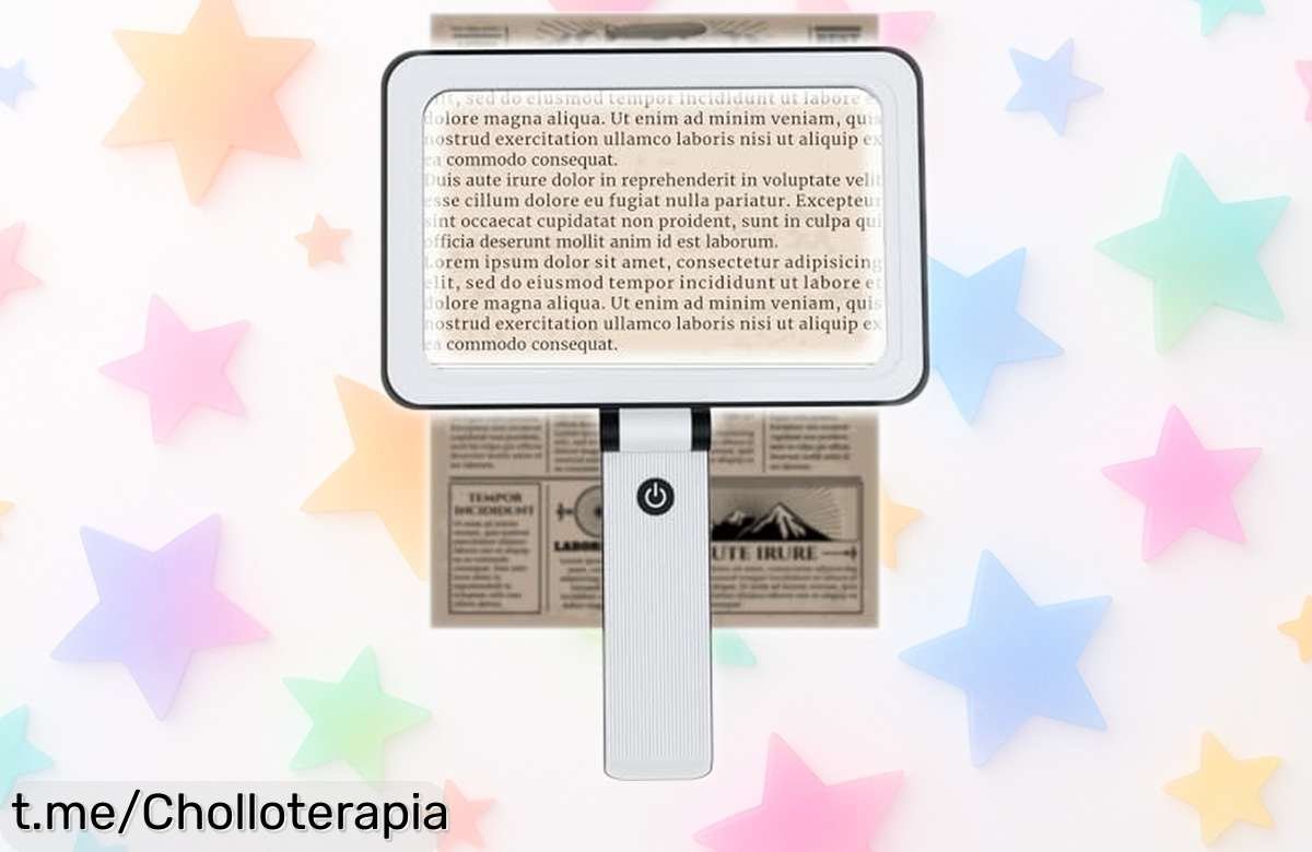Descubre la lupa de lectura Bonna, deslumbrante ofertón con luz y aumento ajustable: no te pierdas letras pequeñas nunca más. ¡Compra ya y dale un empujón a tu lectura!