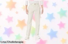 Descubre los pantalones chinos Amazon Essentials, resistentes a arrugas y con bolsillos seguros, ¡hoy están de locura a un precio espectacular que no querrás dejar pasar!