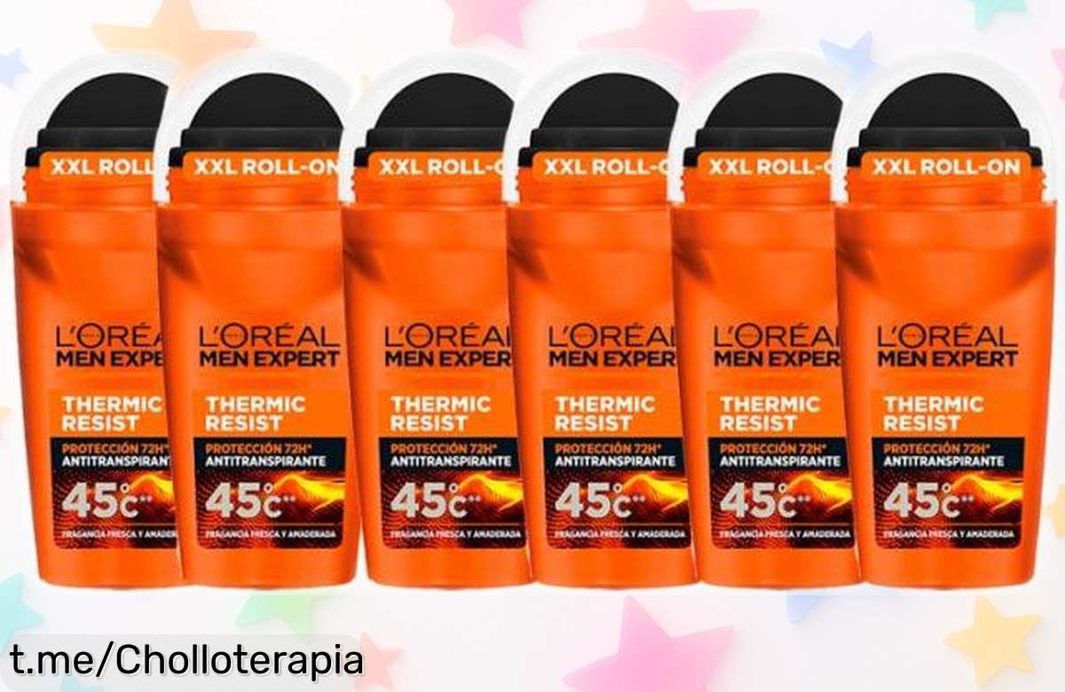 Desodorante Thermic Resist de L’Oréal Men Expert en pack de 6, ahora a un precio loco para que siempre estés seco y fresco; ¡no te lo pierdas o te arrepentirás!