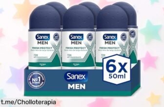 Desodorante roll-on Sanex Men Fresh Protect en pack de 6, precio loco que no podrás dejar escapar; mantén tu frescura todo el día ¡y hazte con él ahora mismo!