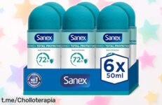 Desodorante rollon antitranspirante Sanex Dermo+ con 72 horas de protección a un precio regalado, cuida tu piel mientras te sientes fresco todo el día. ¡No dejes pasar esta oportunidad única!