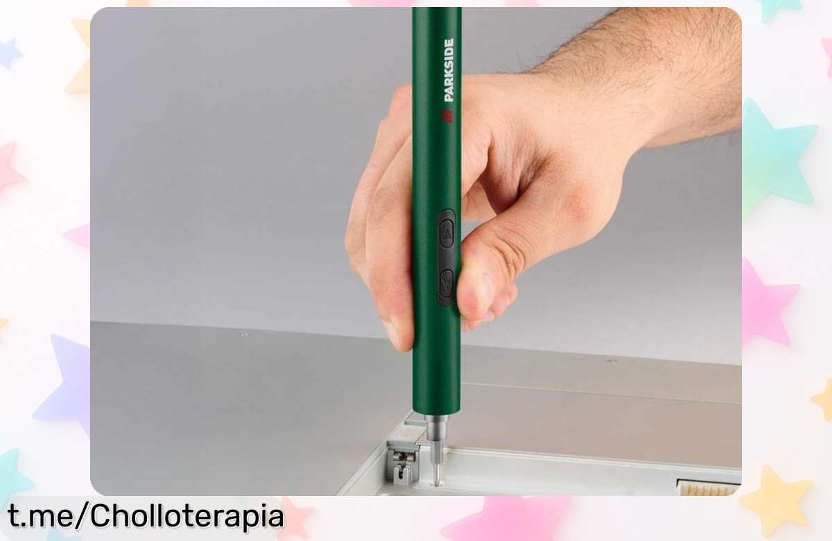 Destornillador eléctrico de precisión PARKSIDE, ¡precio loco y batería duradera! Ideal para esos apaños en casa que te harán sentir un manitas. ¡Hazte con el tuyo ya antes de que se agoten!
