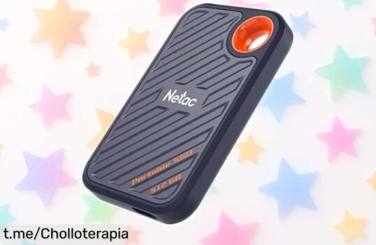 Disco SSD portátil Netac ZX20 de 512 GB a precio regalado, velocidad hasta 2000 MB/s para que lleves tus recuerdos siempre contigo ¡No esperes más, hazlo tuyo ya!