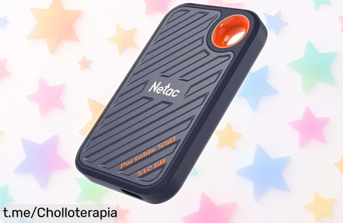 Disco SSD portátil Netac ZX20 de 512 GB a precio regalado, velocidad hasta 2000 MB/s para que lleves tus recuerdos siempre contigo ¡No esperes más, hazlo tuyo ya!