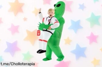 Disfraz hinchable de alien para niño Morph, ¡ofertón irresistible! Inflación rápida y resistente, sorrenda en Halloween o Carnaval con este super chollo que no te puedes perder.
