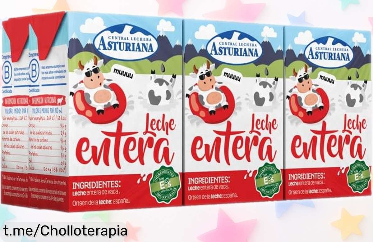 Disfruta de la cremosa leche entera Central Lechera Asturiana en pack de 6 briks ahora a un precio tirado, ¡decídete y llena tu día de sabor!