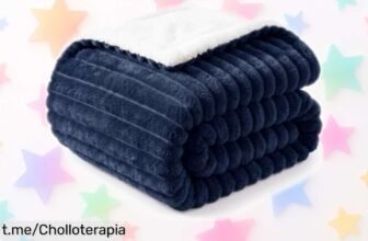 Disfruta de la manta WAVVE de sherpa, perfecta para sofá y cama: un ofertón calentito que transformará tu rincón favorito. ¡No te quedes sin ella!