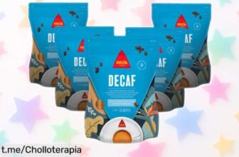 Disfruta de un delicioso pack de 5 cafés Delta Decaf: sabor intenso y aroma irresistible con descuento brutal, ¡no te quedes sin este chollo para tu despensa!