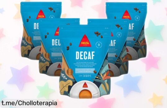 Disfruta de un delicioso pack de 5 cafés Delta Decaf: sabor intenso y aroma irresistible con descuento brutal, ¡no te quedes sin este chollo para tu despensa!