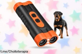 Dispositivo anti ladridos TTPOLONG con luz LED para tu perro, ahora a un precio de regalo; disfruta pasear sin el estrés y dale tranquilidad a tus momentos juntos.