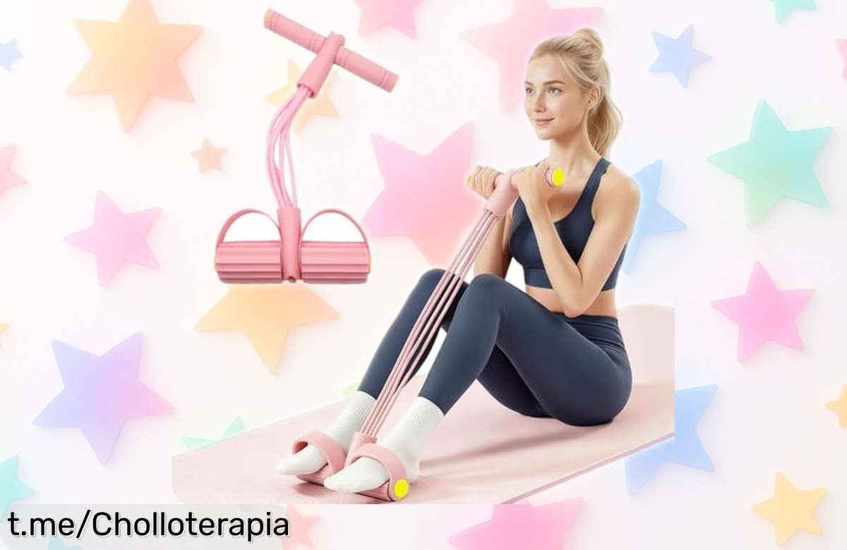 Dispositivo de resistencia Aribliseza: Entrena brazos, piernas y abdomen desde casa con este super chollo que hace fácil ponerse en forma sin romperse la cabeza.